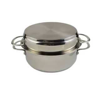 Casserole en cuivre martelé à pois, chauffe-plat, avec poignées en laiton et couvercle, pour service de table, traiteur et buffet - Product Image 5