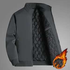 BROWON grande taille 8xl hommes 2024 épais col montant solide hiver imperméable chaud affaires veste décontractée - Product Image 3