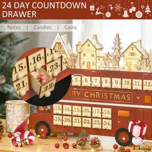 Calendario dell'Avvento 3D in Tessuto a Forma di Piazza per Babbo Natale, Decorazioni per la Casa - Product Image 2
