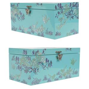 Caja de pañuelos multifunción con estampado de pájaros negros y flores, accesorio elegante adecuado para la decoración de tocadores y el ambiente festivo. - Product Image 4