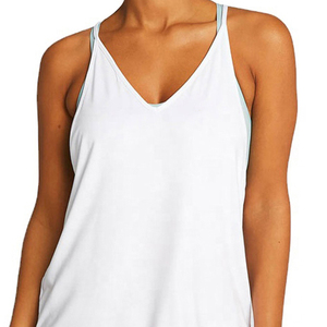 Best Selling Women's Summer Gym Sport Yoga Workout Tank <b>Top</b> Casual Breathable Comfortable Jersey Fabric Custom Logo Front - Product Image 1