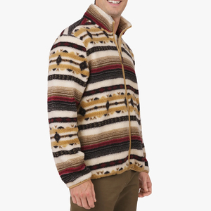 Nouvelle Arrivée 2026 – Veste d'hiver matelassée en polaire Sherpa grande taille pour homme, col rond, décontractée, pour l'extérieur, avec logo frontal, personnalisable, haute qualité - Product Image 3