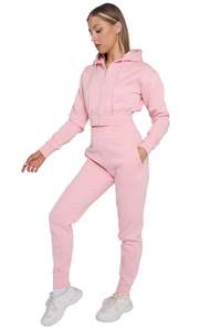 Women's Casual Vintage Solid Pattern Regular Hoodie Joggers Breathable Quick Dry 100% Cotton Sporty 2 Piece Long <b>Set</b> Active - Product Image 5