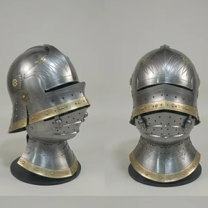 Casco Sallet Medieval Alemán Hecho a Mano y Pulido con Visera de Fuelle, Armadura de Caballero de Hierro, para Recreación Histórica y Coleccionismo - Product Image 3