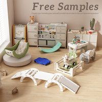 Parc de jeu pour bébé sur le thème du panda géant chinois avec toboggan et balançoire, aire de jeux pour enfants, parc de jeu pliable avec tapis, parc de jeu intérieur sécurisé