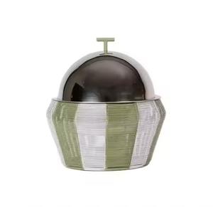 Plat à chafing de luxe en acier inoxydable de style arabe avec support métallique décoratif, chauffe-plats pour buffet, idéal pour la restauration hôtelière - Product Image 1