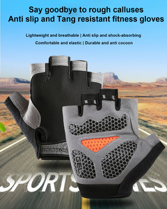 Factory Manufacturer Warm Fingerless Shock Absorbing Riding Custom Colors Custom Logo High Quality Male - Product Image 5