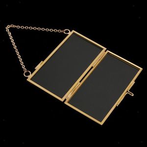 Customized Horizontal Home Decor Glass & Metal Hanging Picture <b>Frame</b> for Wall Decoration,with 2 Sides Glass Picture <b>Frame</b> - Product Image 1