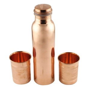 Botella de Agua Deportiva Moderna de Cobre Puro, Ecológica, con Tapa Antiderrames, Apta para Lavavajillas, Revestimiento Anticorrosión, para Oficina y Gimnasio - Product Image 4