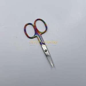 Tijeras Profesionales para Bebés con Diseño de Color en Papel Recubierto, Hoja Curva de Acero Inoxidable, Instrumentos de Belleza con Logotipo Personalizado - Product Image 5