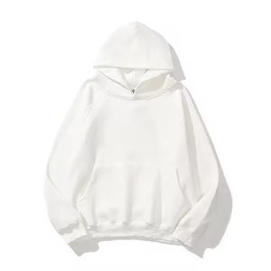 Pull-over tricoté doublé respirant pour l'hiver unisexe Sweatshirts à capuche personnalisés en coton uni surdimensionné broderie grande taille pour hommes - Product Image 2