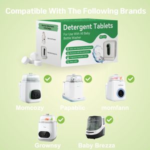 GROWNSY Momcozy 150 Pezzi Detergente Naturale per Biberon Altamente Efficace per la Pulizia di Bottiglie e Pastiglie per il Lavaggio - Product Image 3