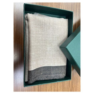 Fine Wool Silk Kandi Border Stoles for Women Luxury Winter <b>Shawl</b> <b>Wrap</b> 70x200 cm Elegant Soft Warm Lightweight Premium 80% Fine - Product Image 2