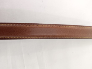 Ceinture tendance en cuir véritable de marque, unisexe, formelle, durable, avec boucle à ardillon et anneau en D - Product Image 3