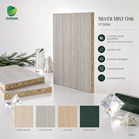 Panneau OSB mélaminé Jinbase SXT2884 Silver Mist Oak 18 mm E0 1220x2440 mm pour la décoration intérieure scandinave