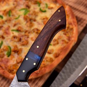 Ensemble de couteaux de cuisine en acier Damas faits à la main avec manches en bois, ensemble de couteaux de chef professionnels pour la vente en gros, OEM et marque privée - Product Image 4