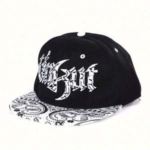 Casquette unisexe imperméable de haute qualité avec broderie de fleurs de cajou et alphabet, style hip-hop européen et américain - Product Image 2