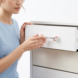Poignée de meuble moderne en céramique avec design champignon, tirette ronde en porcelaine pour quincaillerie de cuisine, perles décoratives CBH 177 - Product Image 4