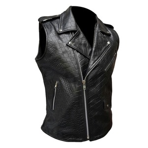 เสื้อกั๊กหนังสำหรับผู้ชายน้ำหนักเบา - Product Image 1