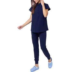 ชุดขัดผิวสำหรับผู้หญิงชุดขัดพยาบาลชุดเครื่องแบบโรงพยาบาลชุดผ่าตัดแบบนุ่มออกแบบได้ตามต้องการ - Product Image 1