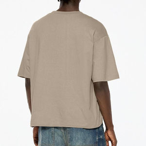 T-shirt surdimensionné pour homme en toile délavée à l'acide, avec logo personnalisé, style hip-hop, anti-plis et séchage rapide – Meilleures ventes - Product Image 3