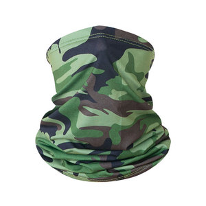 Cache-cou tubulaire respirant en polyester à motif uni avec logo de marque, protection solaire pour le cou, idéal pour le cyclisme, la randonnée et les activités de plein air toutes saisons - Product Image 4