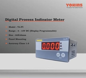 Voltmètre numérique AC YOKIns Y9-AV1 0-10V 4 chiffres en aluminium avec affichage de la fréquence pour montage sur panneau électrique - Product Image 6
