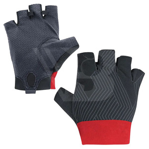 Gants de cyclisme unisexes légers et antidérapants en polyester de haute qualité, écologiques et sûrs, à demi-doigts, avec fermeture auto-agrippante - Product Image 5