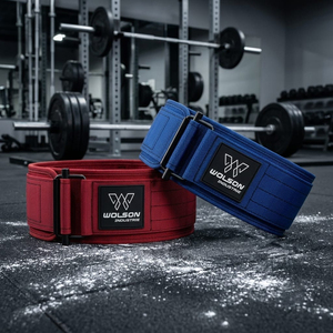 Ceinture de musculation en nylon robuste avec boucle à verrouillage rapide pour l'entraînement de force, les squats, les soulevés de terre et le soutien pendant les séances de gym - Product Image 2