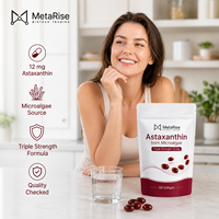 Astaxanthine 12mg 120 gélules molles Marque Blanche OEM – Complément Alimentaire Antioxydant pour l'Énergie – Une Gélule par Jour