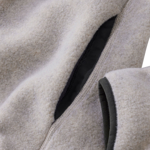 Suéter de Forro Polar Gris Claro para Mujer, Cuello Alto, Manga Larga, Color Sólido, Transpirable, Sin Forro, para Otoño - Product Image 4