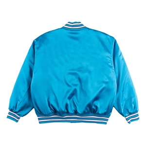 Veste universitaire en satin pour homme de haute qualité, nouveau design, veste d'hiver avec broderie personnalisée, vente en gros - Product Image 2