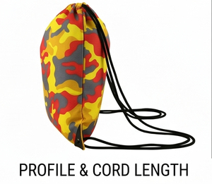 Camouflage Drawstring <b>Backpack</b> 100% Polyester Daily Use Sportswear Drawstring Bags Unisex <b>Large</b> Capacity Drawstring Bags - Product Image 5