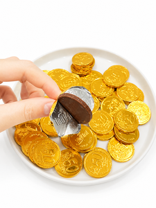 OEM ODM Private Label Foil Wrapped Milk <b>Chocolate</b> Gold Coins Custom <b>Chocolate</b> Candy Factory Wholesale Supplier - Product Image 6