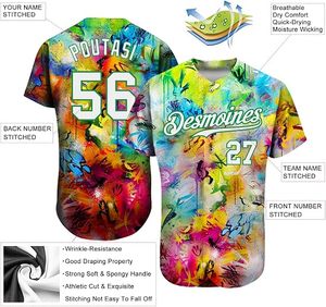 Maillot de baseball personnalisé sublimé unisexe à manches courtes, imprimé graffiti violet rose, respirant en polyester, pour adulte, toutes saisons, avec nom d'équipe - Product Image 5