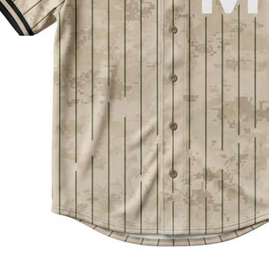 Camiseta de Béisbol Sublimada con Botones, Ligera y Resistente, para Clubes, Escuelas y Equipos Escolares, Venta al Por Mayor - Product Image 2