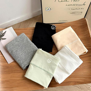 Culottes taille haute sans couture pour femmes en coton et élasthanne, douces, respirantes, confortables, couleur unie, sous-vêtements quotidiens, vente en gros - Product Image 2