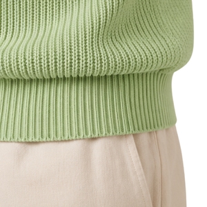 Chaleco de Punto Verde Menta para Hombre, Cuello en V, Sin Mangas, Suave, Ligero, Informal, a la Moda, con Logotipo Personalizado, Fabricante OEM - Product Image 3