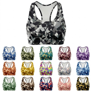 High Strength Custom Printed Sports <b>Bra</b> High Support Fitness Gym Yoga Breathable Stretch Workout Running Activewear Sports <b>Bra</b> - Product Image 1