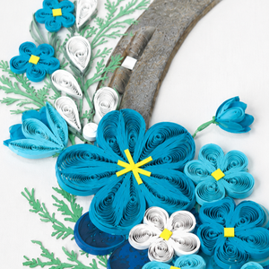 Wholesale Lucky Horse Floral Quilling <b>Card</b> Custom Rustic Farmhouse Flower Handmade Greeting <b>Card</b> Vietnam OEM/ODM Manufacturer - Product Image 2