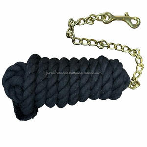 Cuerda de plomo Horse Nylon Web Design con cadena y clip Disponible a bajo precio Fabricante de India - Product Image 1