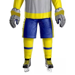 Uniforme d'équipe de hockey sur glace de haute qualité, respirant, écologique, tissu durable, pantalon ajustable, parfait pour les ligues et les clubs - Product Image 3