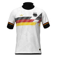 Maillot de football personnalisé de haute qualité pour adultes, imprimé avec l'équipe nationale allemande, léger, respirant, séchage rapide, en spandex/polyester