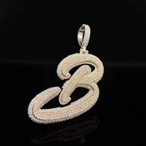 จี้เพชรแบบกำหนดเอง สแตนเลสสตีล ฮิปฮอป ยูนิเซ็กส์ สตรีท รอยัล พร้อมสร้อยคอ - Product Image 1