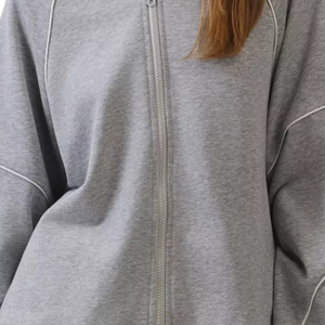 Custom Women's Oversized Pullover Hoodie Lightweight <b>Drop</b> Shoulder Casual Streetwear Hooded Sweatshirt OEM ODM Supplier - Product Image 6