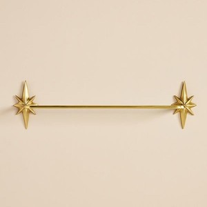 Toallero de Pared de Latón con Acabado Dorado de Lujo Moderno para Baños Elegantes en Hogares y Hoteles - Product Image 2