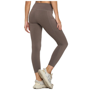 Leggings de yoga pour femmes, design personnalisé, spandex-polyester, extensibles dans quatre directions, antibactériens, avec cordon de serrage, pour l'entraînement - Product Image 6