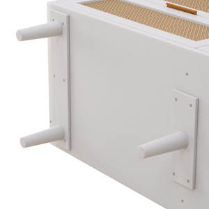 6-<b>Drawers</b> 51.18\" Rattan Storage Cabinet <b>for</b> <b>Bedroom</b> & Living Room <b>White</b> Rattan <b>Drawer</b> - Product Image 4