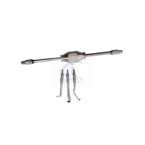 CLASTY INSTRUMENTS Extractor de Coronas Dentales con Peso, Manual, Deslizante, de Acero Inoxidable, Juego de Extracción de Coronas con Puntas Intercambiables - Product Image 5