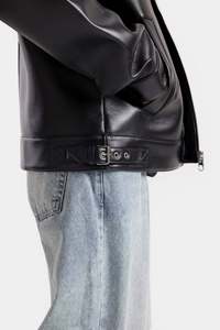 Chaqueta de Cuero para Mujer, Servicio de Dropshipping, Tallas OEM, Chaqueta de Cuero para Hombre Disponible en Todas las Tallas - Product Image 2